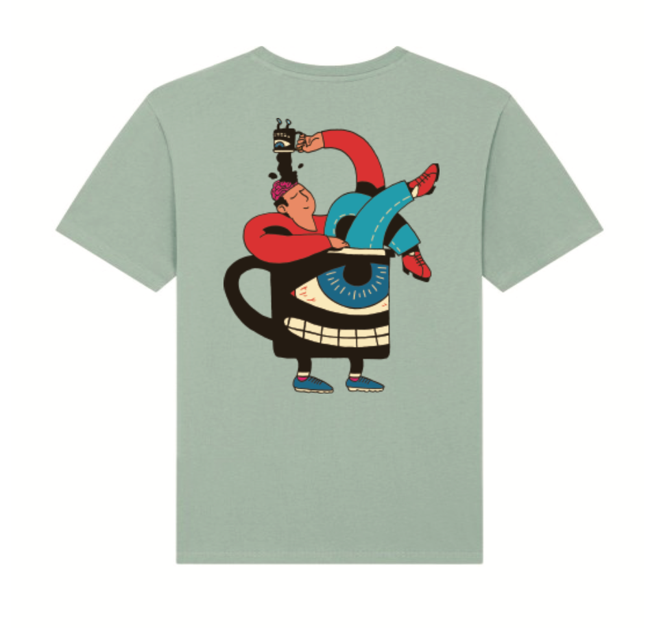 Coffee Brain tee shirt