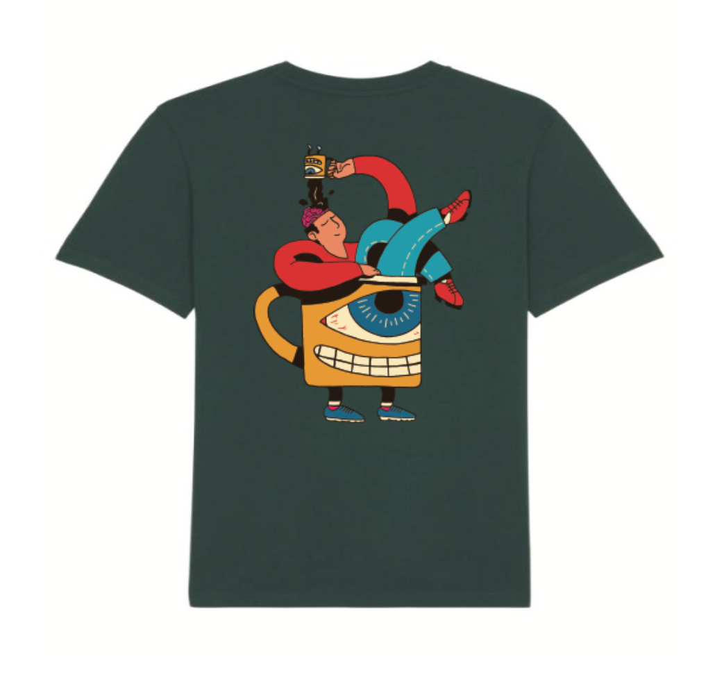 Coffee Brain tee shirt