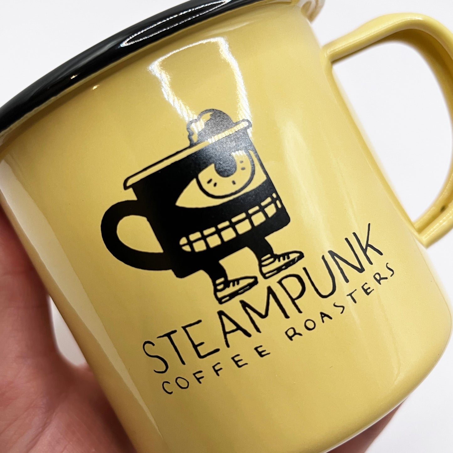 Steampunk Enamel Mug